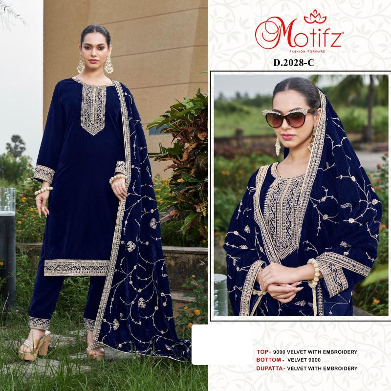 Motifz 2028 ABCD Embodry Pakistani Suit Wholesale catalog