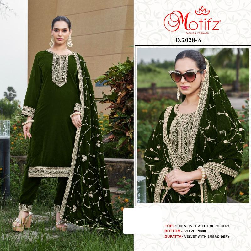 Motifz 2028 ABCD Embodry Pakistani Suit Wholesale catalog
