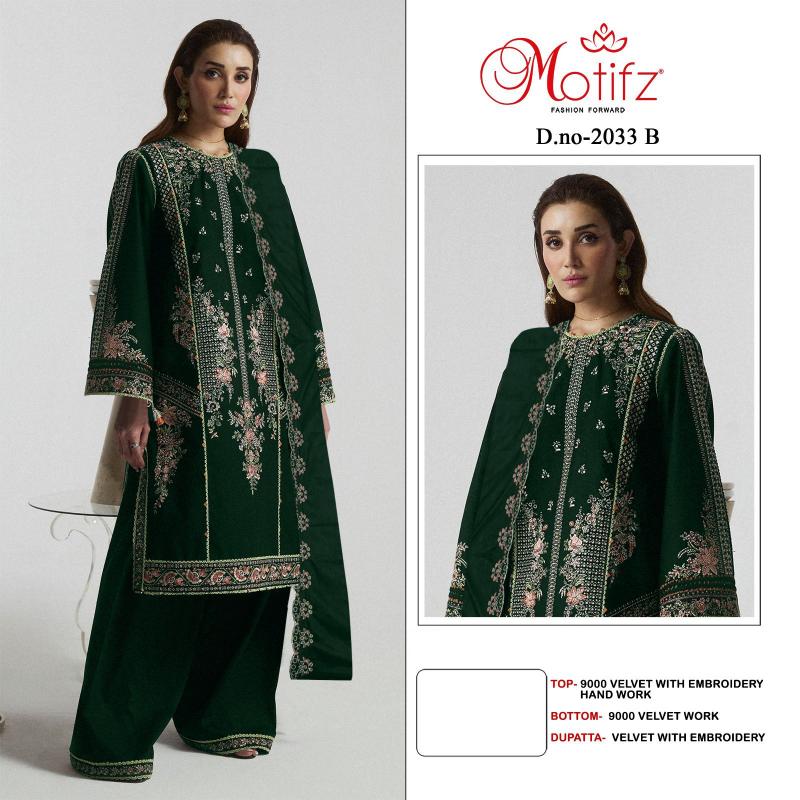 Motifz 2033 ABC Embodry Pakistani Suit Wholesale catalog