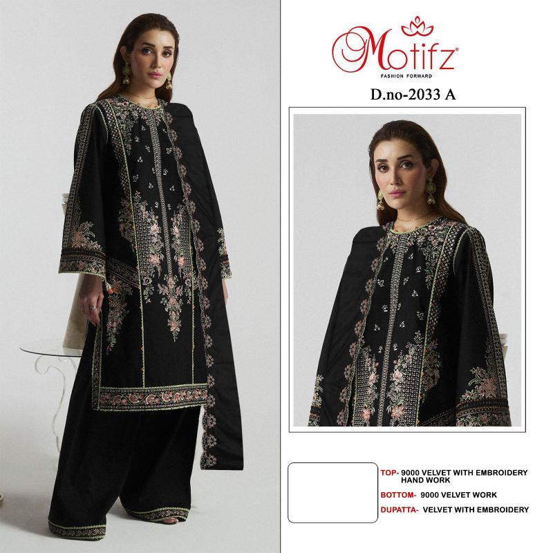 Motifz 2033 ABC Embodry Pakistani Suit Wholesale catalog