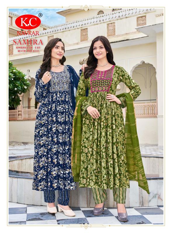 NAVKAR SAMIRA Vol 2 Umbrella Cut Kurtis Online india Wholesale Catalog