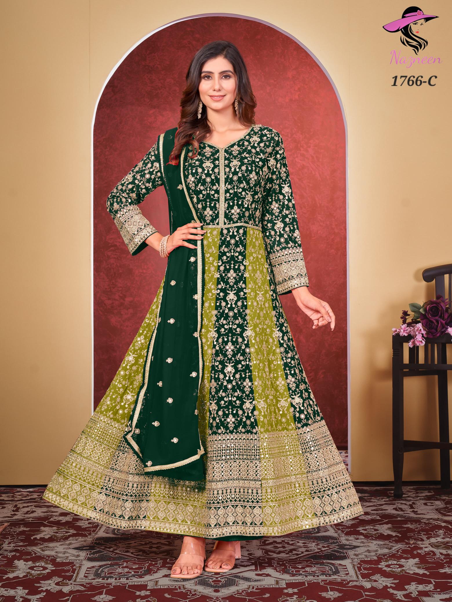 Nazneen Vaani Georgette Salwar Kameez Wholesale Catalog