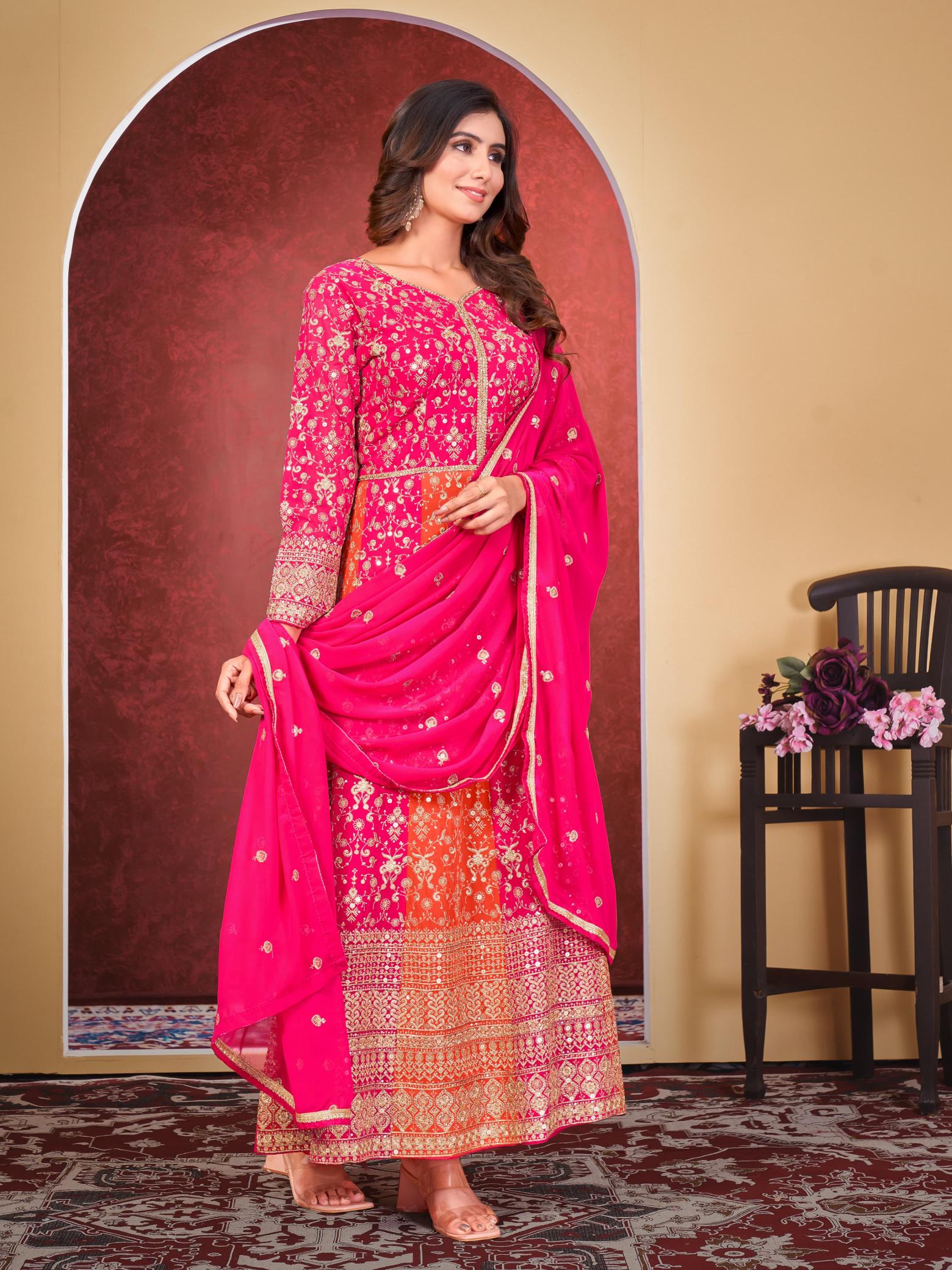 Nazneen Vaani Georgette Salwar Kameez Wholesale Catalog