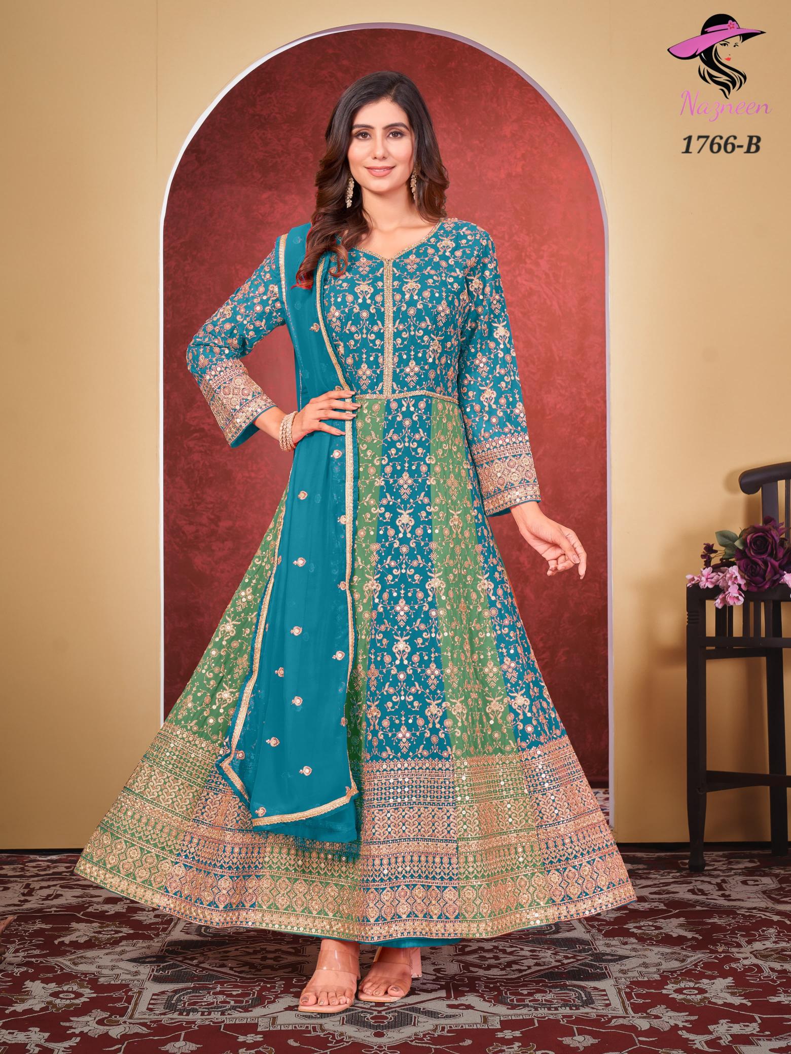 Nazneen Vaani Georgette Salwar Kameez Wholesale Catalog