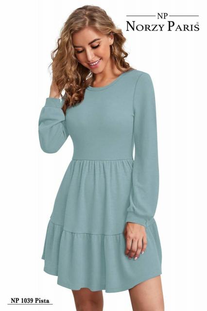 Norzy Paris NP D 1032 Maroon, 1036 Peach & 1039 Pista Western Dress Wholesale Catalog