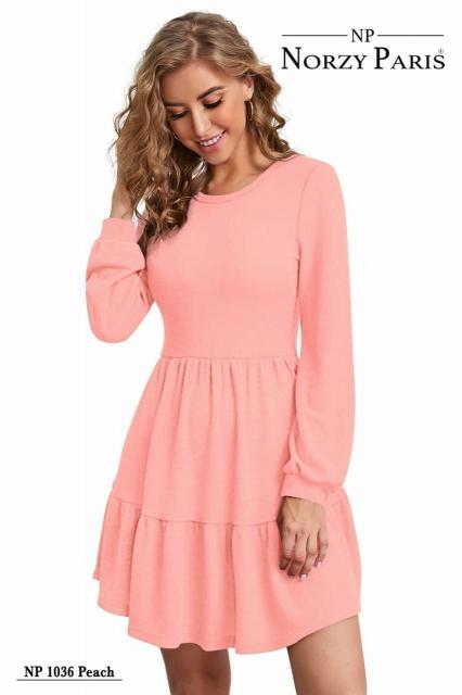 Norzy Paris NP D 1032 Maroon, 1036 Peach & 1039 Pista Western Dress Wholesale Catalog