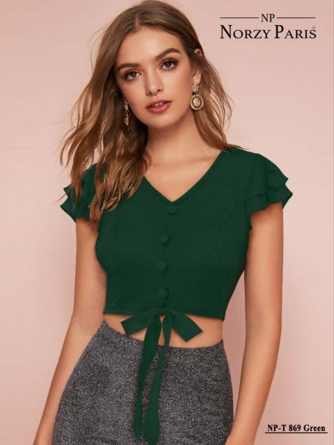 Norzy Paris NP T 861 Black, 862 Maroon & 869 Green Western Top Wholesale catalog