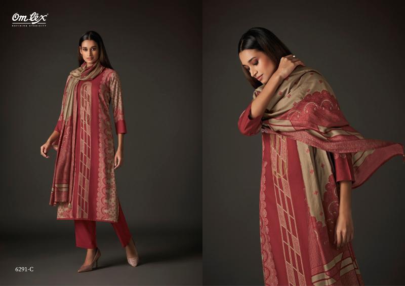 Omtex Desi Dazzle Pashmina Digital Printed Salwar Kameez Wholesale Catalog