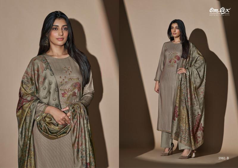 OMTEX Porcia Pashmina Salwar Kameez Wholesale Catalog