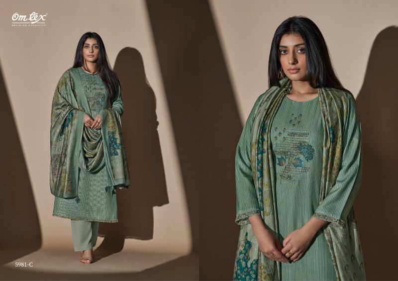 OMTEX Porcia Pashmina Salwar Kameez Wholesale Catalog