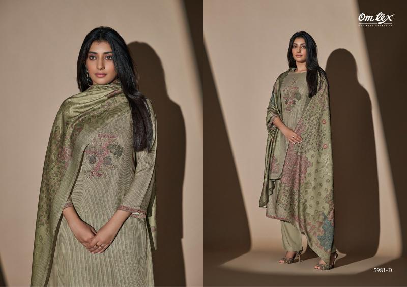 OMTEX Porcia Pashmina Salwar Kameez Wholesale Catalog