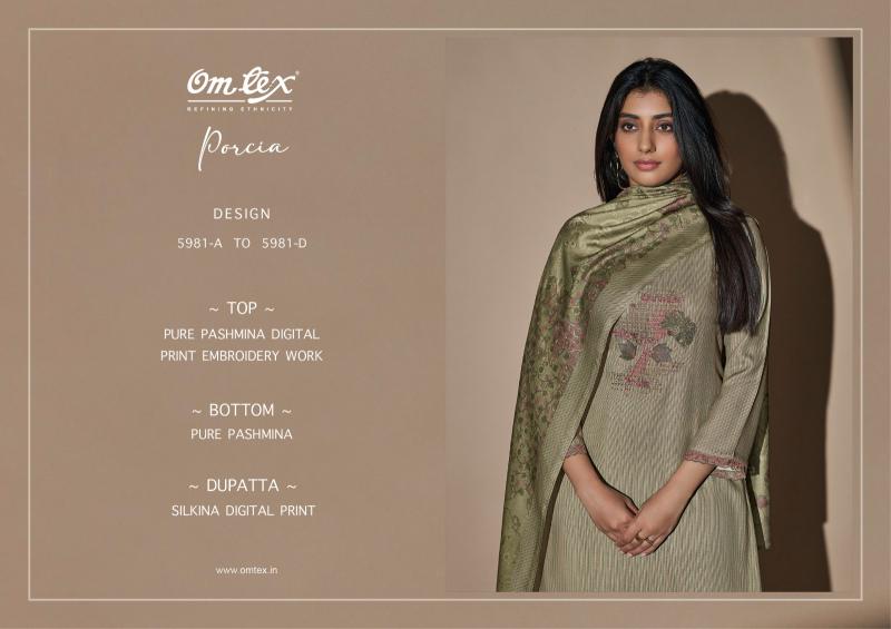 OMTEX Porcia Pashmina Salwar Kameez Wholesale Catalog