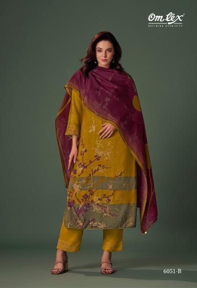 Omtex Ryker Pashmina Jaqcard Salwar Kameez Wholesale Catalog