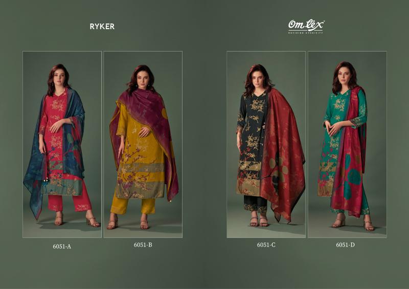 Omtex Ryker Pashmina Jaqcard Salwar Kameez Wholesale Catalog