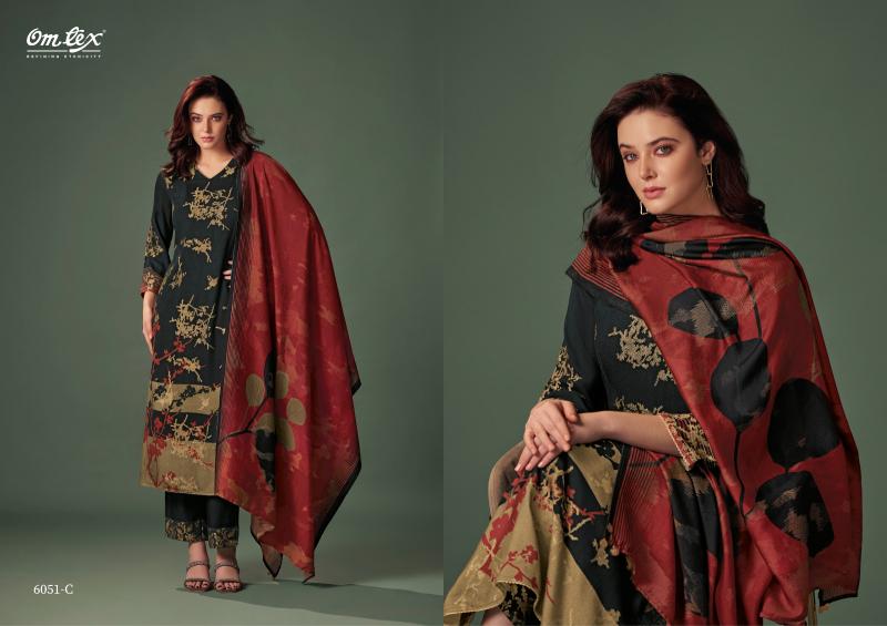 Omtex Ryker Pashmina Jaqcard Salwar Kameez Wholesale Catalog