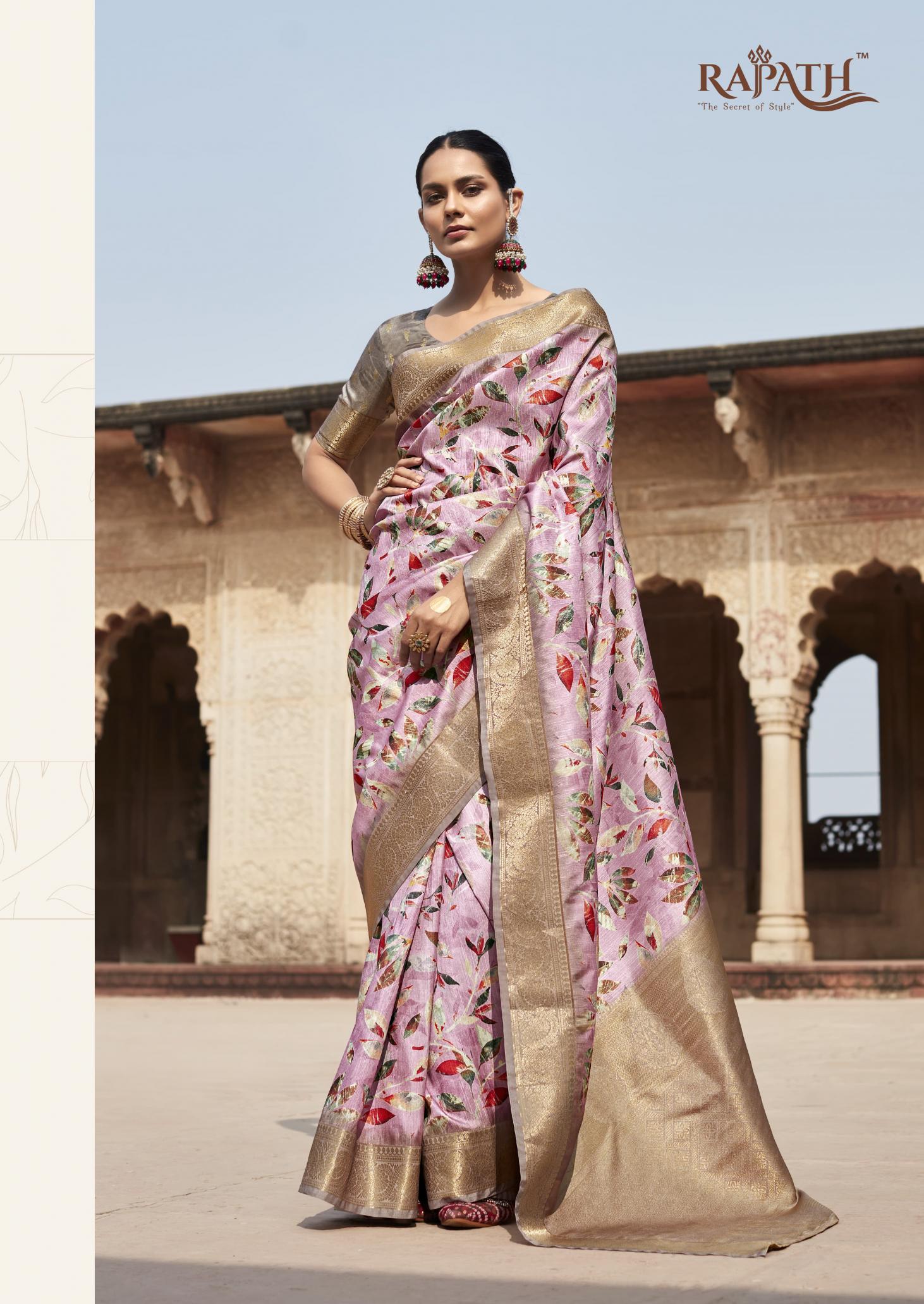 Rajpath Kavya Silk Handloom Silk Fancy different types of handloom sarees in india