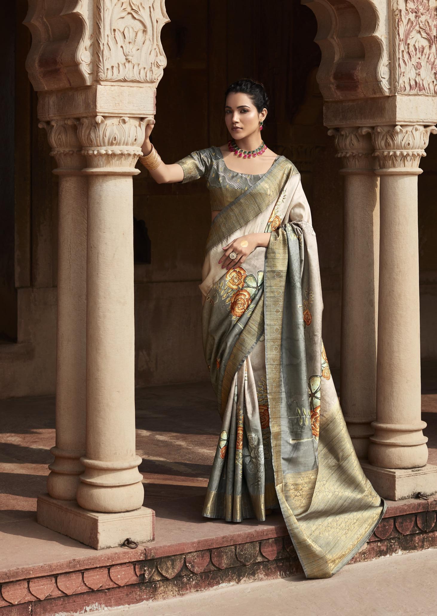 Rajpath Kavya Silk Handloom Silk Fancy different types of handloom sarees in india
