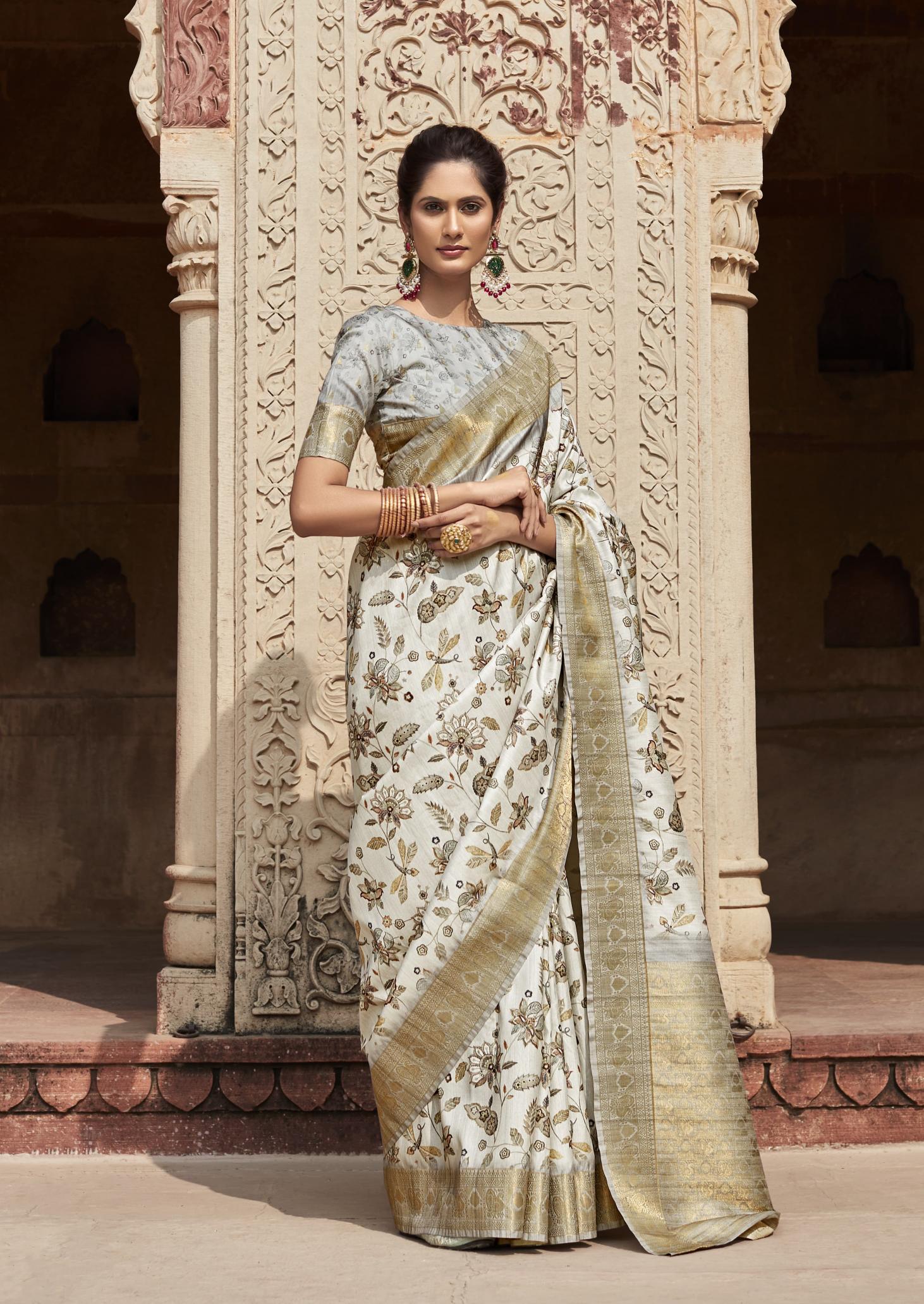 Rajpath Kavya Silk Handloom Silk Fancy different types of handloom sarees in india