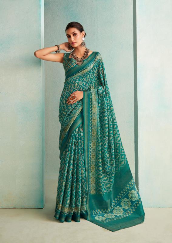 Rajpath Suchitra Silk Handloom Digital Printed Fancy Saree Wholesale Catalog