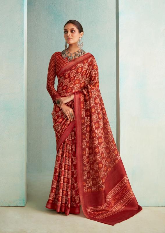 Rajpath Suchitra Silk Handloom Digital Printed Fancy Saree Wholesale Catalog