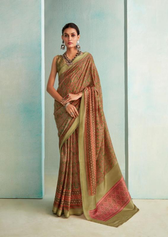 Rajpath Suchitra Silk Handloom Digital Printed Fancy Saree Wholesale Catalog