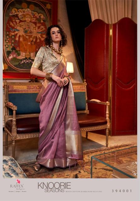 Rajtex Knoorie Seasons Handwoven Chiffon Sarees Wholesale Catalog