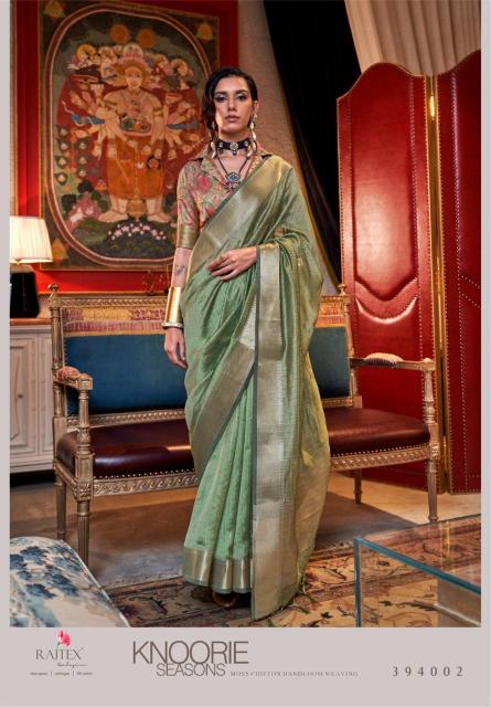 Rajtex Knoorie Seasons Handwoven Chiffon Sarees Wholesale Catalog