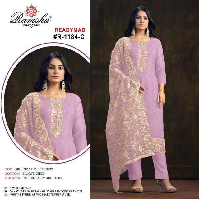Ramsha R 1184 Nx Ready Made Pakistani Suits Wholesale Catalog
