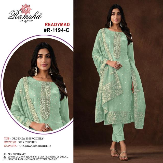 Ramsha R 1194 Nx Ready Made Pakistani Suits Wholesale Catalog
