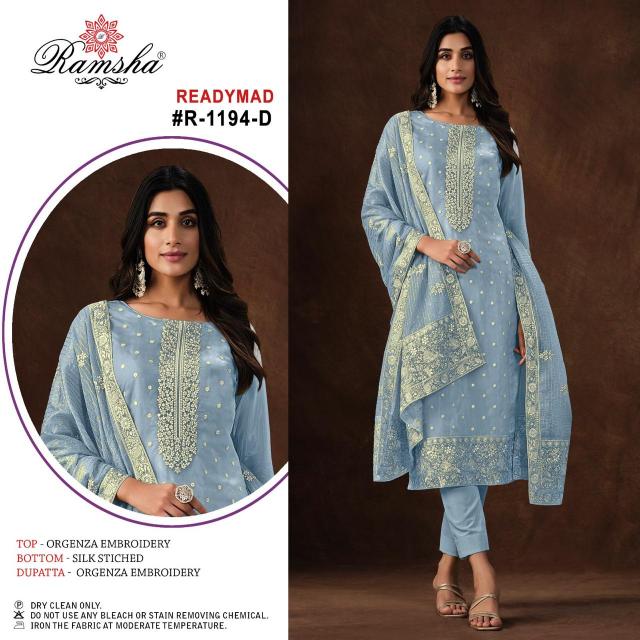 Ramsha R 1194 Nx Ready Made Pakistani Suits Wholesale Catalog