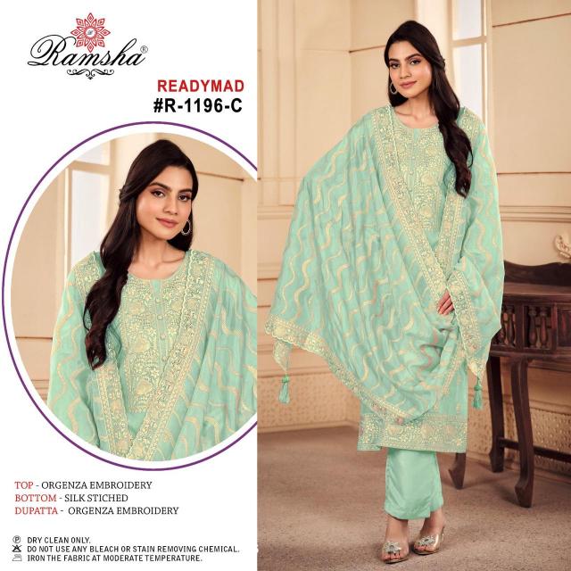 Ramsha R 1196 Nx Ready Made Pakistani Suits Wholesale Catalog