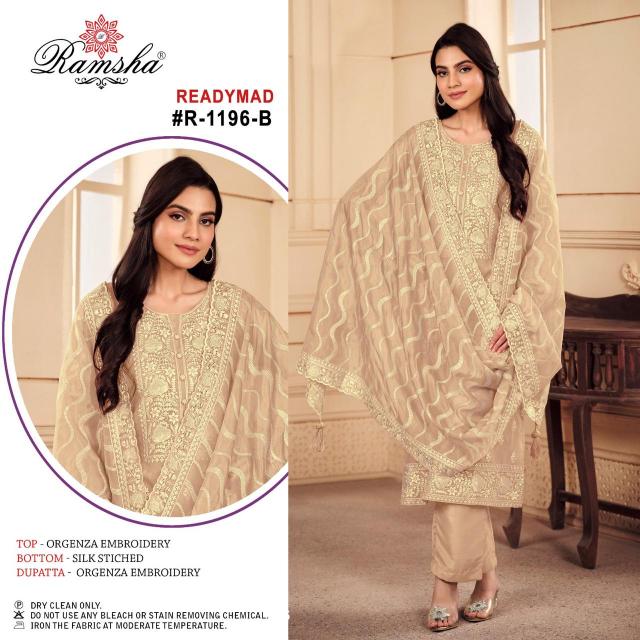Ramsha R 1196 Nx Ready Made Pakistani Suits Wholesale Catalog