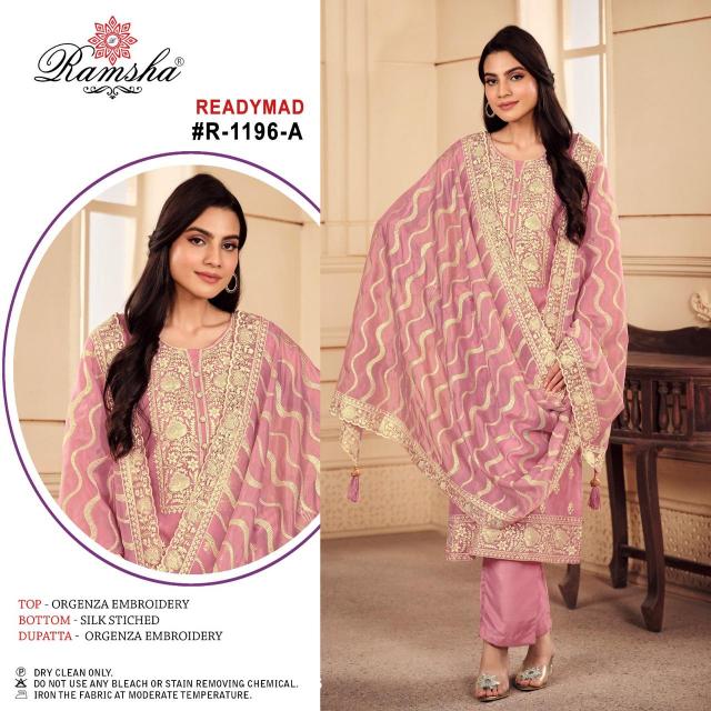 Ramsha R 1196 Nx Ready Made Pakistani Suits Wholesale Catalog