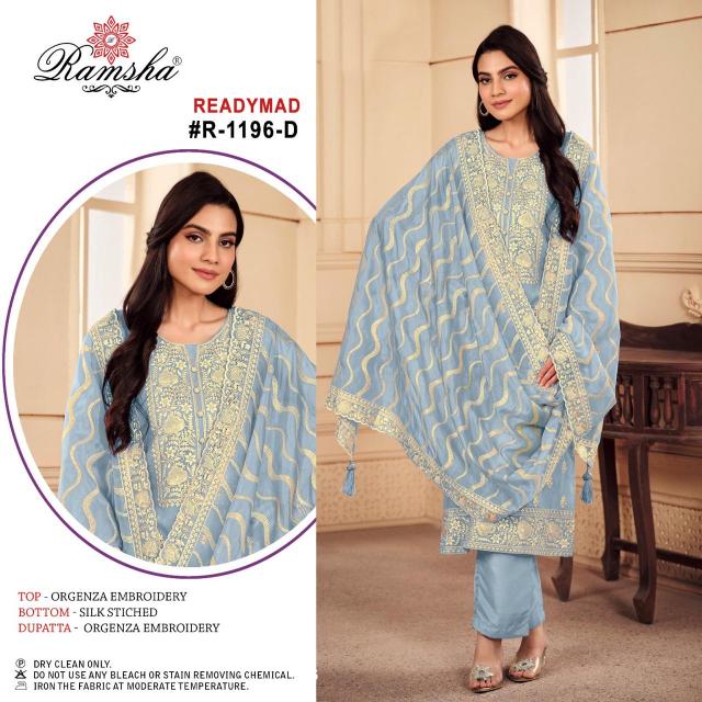 Ramsha R 1196 Nx Ready Made Pakistani Suits Wholesale Catalog