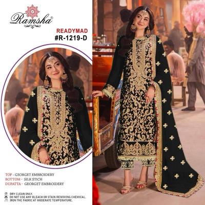 Ramsha R 1219 Nx Ready Made Pakistani Suits Wholesale Catalog