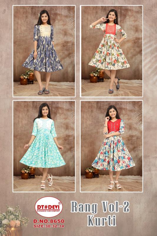 RANG VOL 2 D.NO - 8650 Amberla Kurti in India Below 500 Price