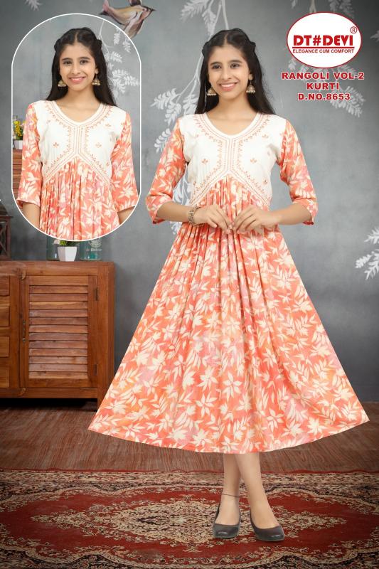 RANGOLI VOL 2 D.NO - 8653 Amberla Kurti in India Price