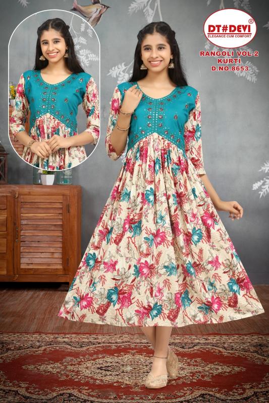 RANGOLI VOL 2 D.NO - 8653 Amberla Kurti in India Price