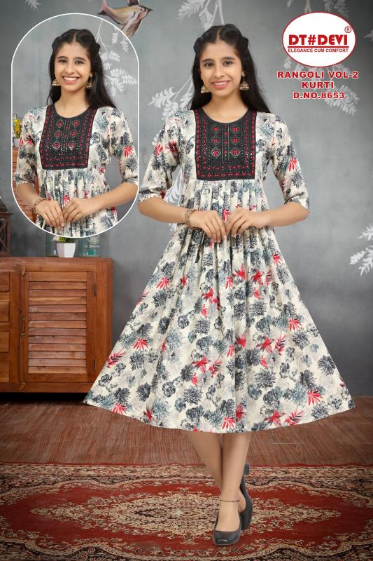 RANGOLI VOL 2 D.NO - 8653 Amberla Kurti in India Price