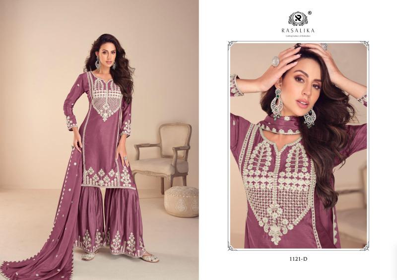 Rasalika Mehfil Chinon Silk Salwar Kameez Wholesale Catalog