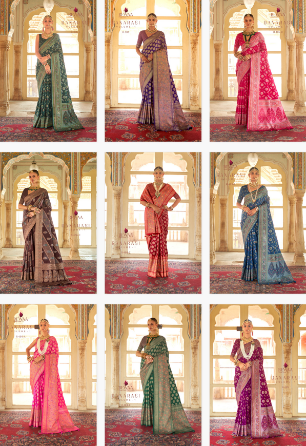 Rewaa Banarasi Vol 1 Silk Designer Patola Saree Buy Online Wholesale Price Surat