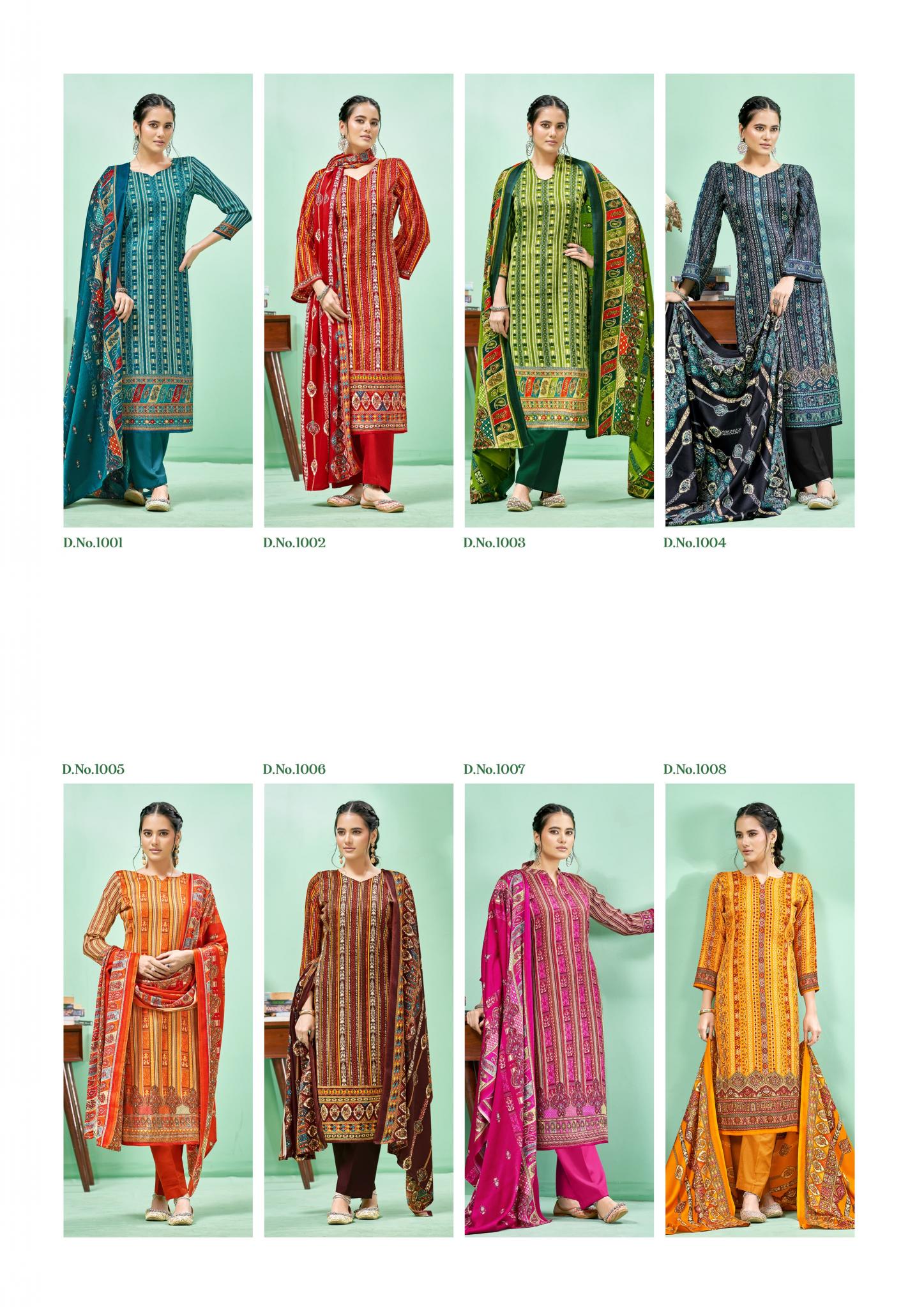 Roli Moli Andaaz Pashmina Printed Dress Material Wholesale Catalog