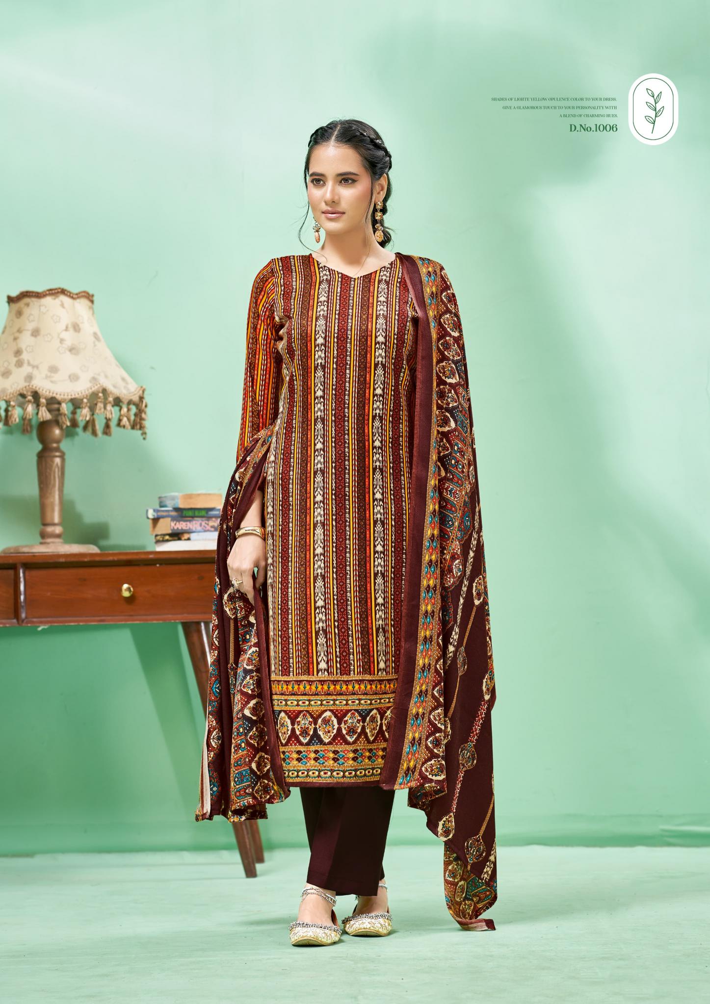 Roli Moli Andaaz Pashmina Printed Dress Material Wholesale Catalog