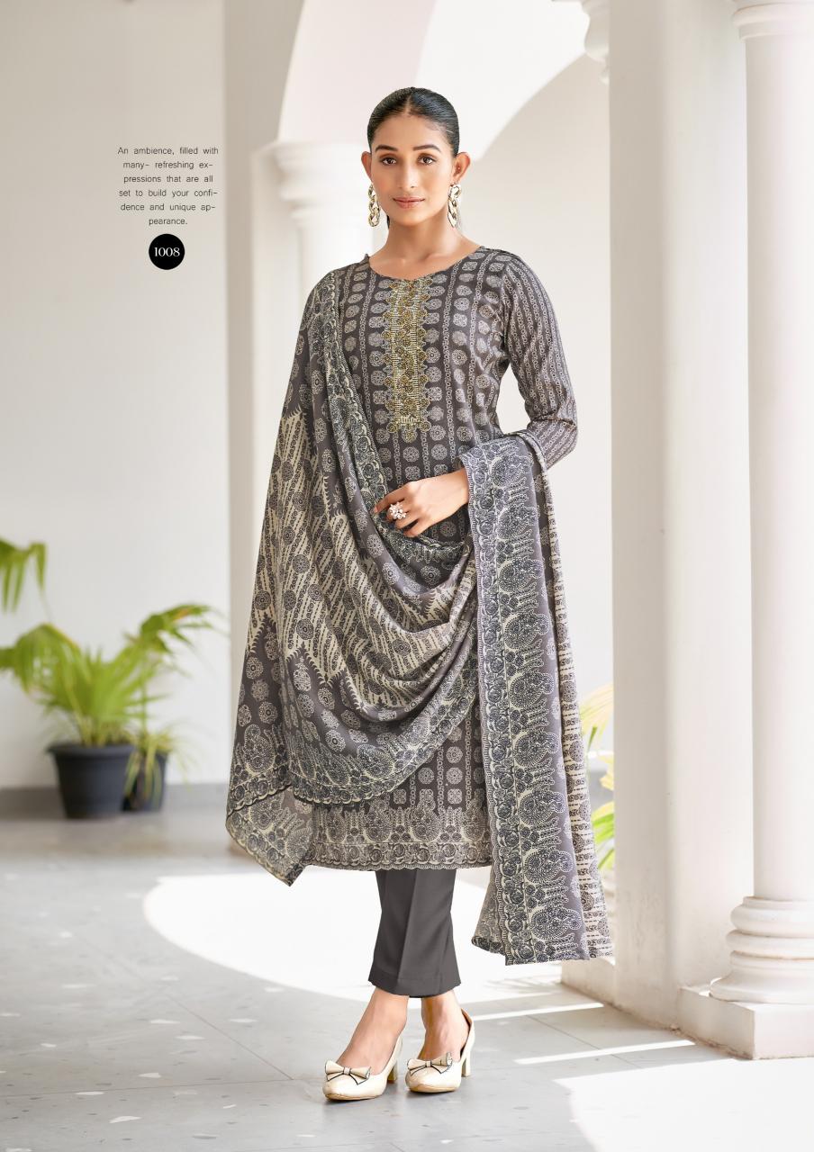 Roli Moli Rangat Pashmina Printed Dress Material wholesale in rajkot