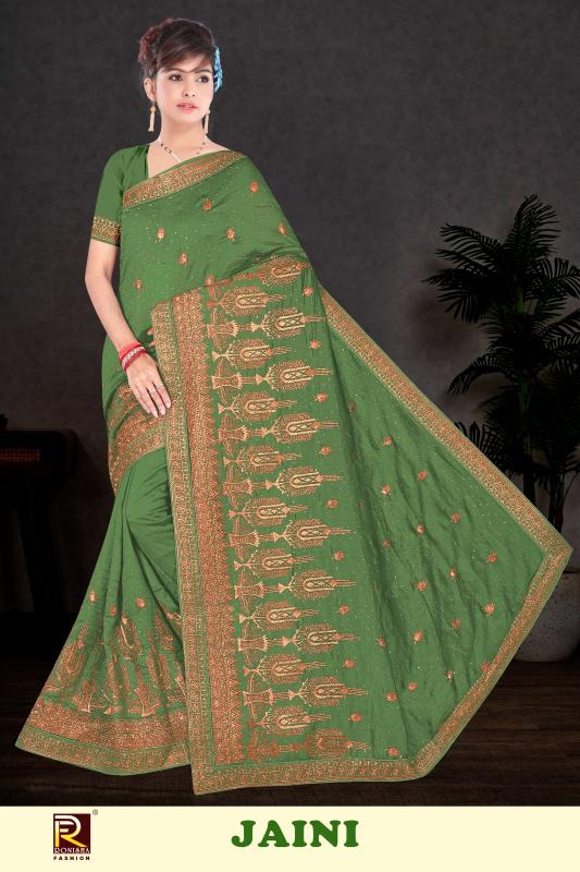 Ronisha Jaini Pure Silk Saree Wholesale Surat