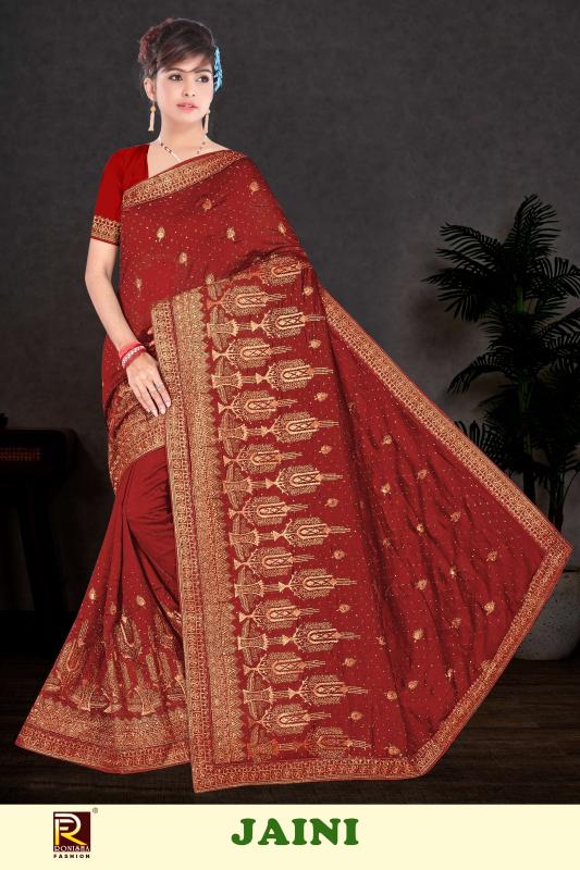Ronisha Jaini Pure Silk Saree Wholesale Surat