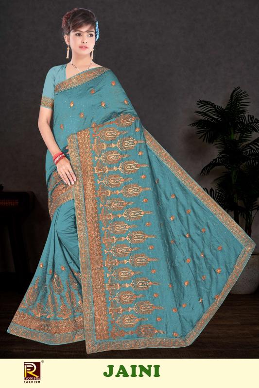 Ronisha Jaini Pure Silk Saree Wholesale Surat
