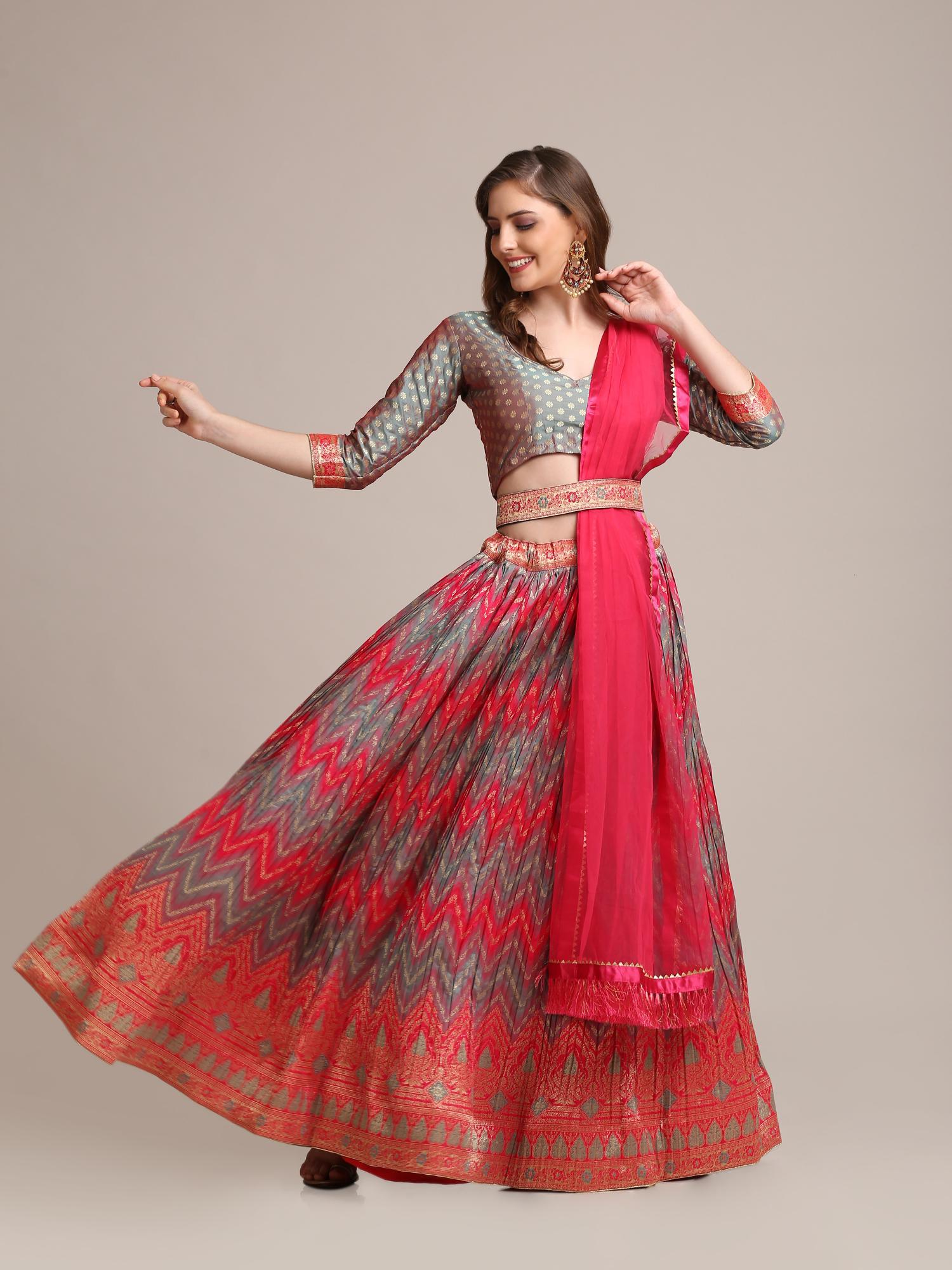 Sabella Jf 1534 Jacquard Silk Designer Lehenga Choli lucknow wholesale market 