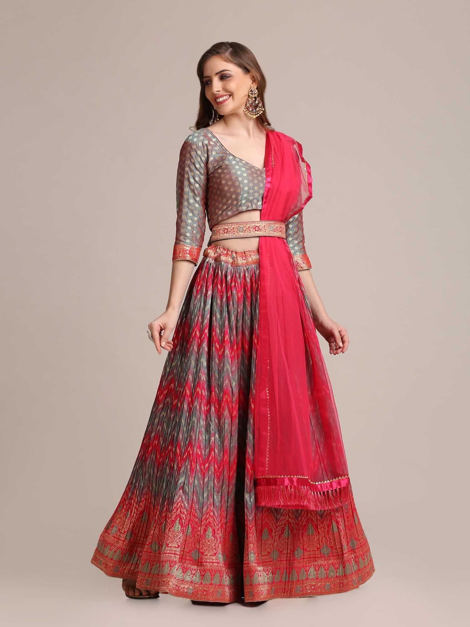 Sabella Jf 1534 Jacquard Silk Designer Lehenga Choli lucknow wholesale market 