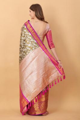 Sabella murthy brown soft Kanjivaram Silk Surat Sarees Wholesale App